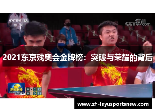 2021东京残奥会金牌榜：突破与荣耀的背后